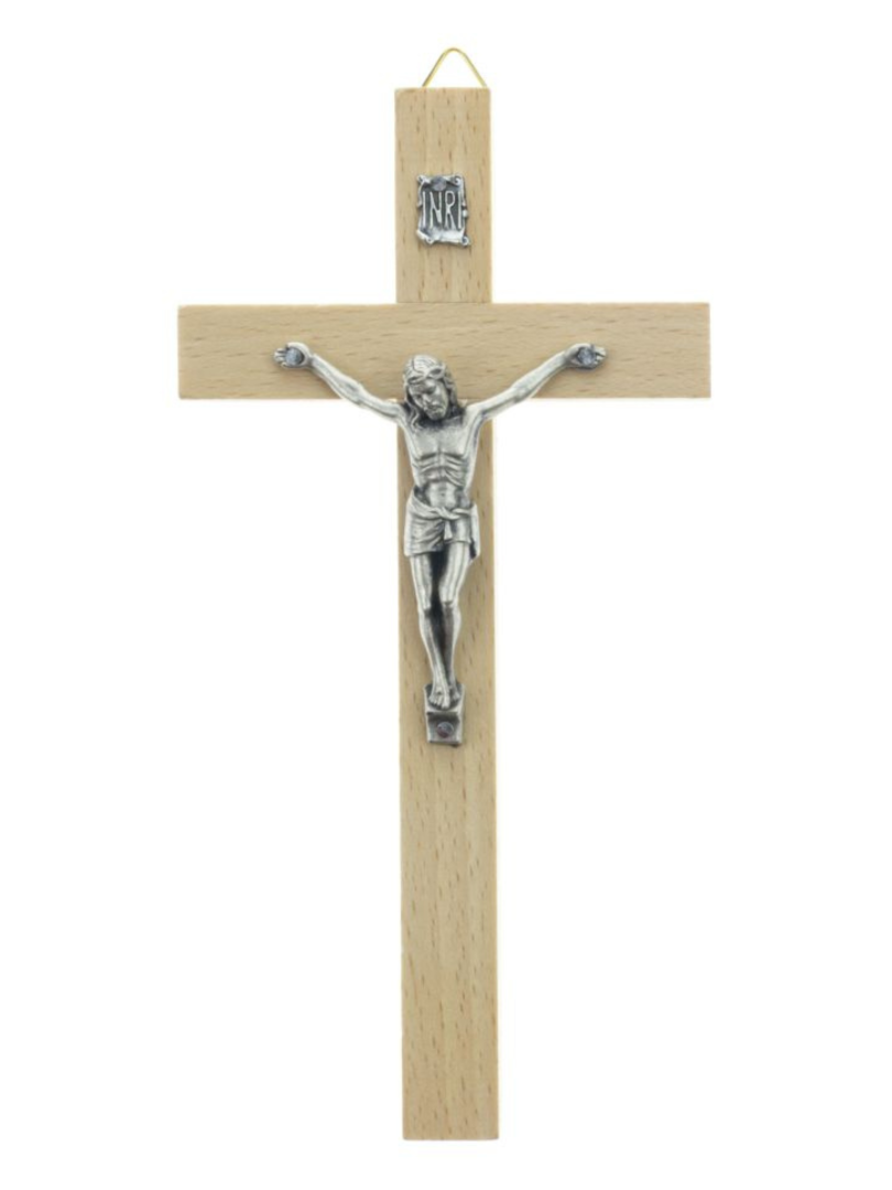 Krzyż drewniany jasny 16 cm