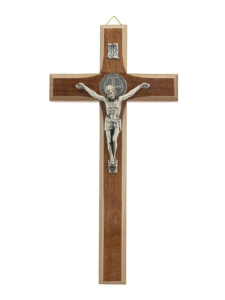 Krzyż drewniany ciemny 17,5 cm 