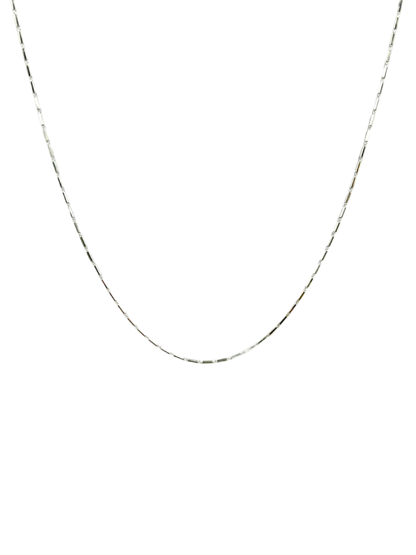 Łańcuszek srebrny kreska 50 cm