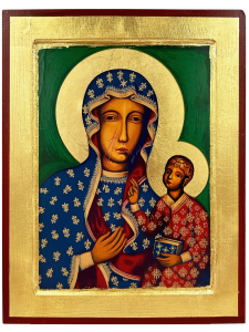 Ikona Matka Boża Częstochowska 24 cm x 31 cm