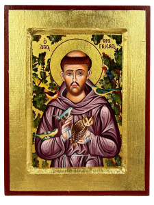 Ikona święty Franciszek 18 cm x 23,5 cm