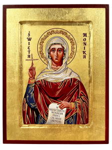 Ikona święta Monika 18 cm x 23,5 cm