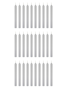 Świeca stołowa biała 23 cm x 2,2 cm 30 szt.