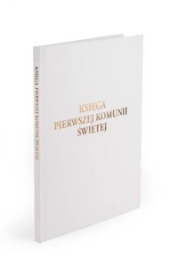 Księga I Komunii Świętej biała A4