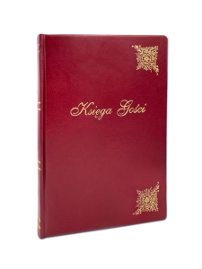 Księga Gości bordowa A4