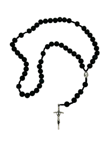 Różaniec sznurkowy z kamienia 8 mm lawa wulkaniczna