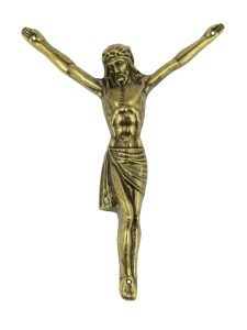 Korpus na krzyż kolor złoty pasyjka 19 cm