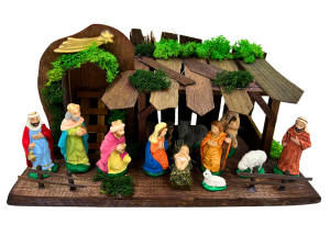 Szopka bożonarodzeniowa 40 cm x 17 cm x 20 cm 