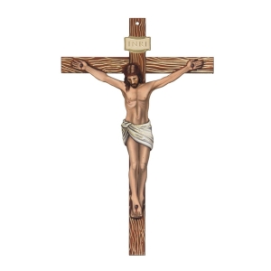 Krzyż wiszący płaski 22 cm