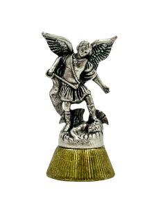 Figurka metalowa przylepiec święty Michał Archanioł 4,5 cm