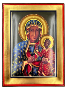 Ikona grecka Matka Boża Częstochowska 19 cm x 25 cm