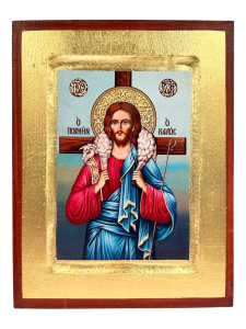 Ikona Pan Jezus Dobry Pasterz 14 cm x 18 cm