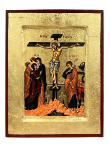 Ikona Pan Jezus Ukrzyżowanie 14 cm x 18 cm