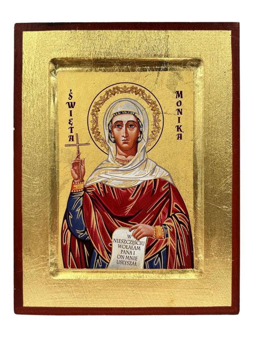 Ikona święta Monika  14 cm x 18 cm