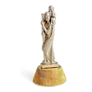 Figurka metalowa przylepiec święty Krzysztof 6 cm