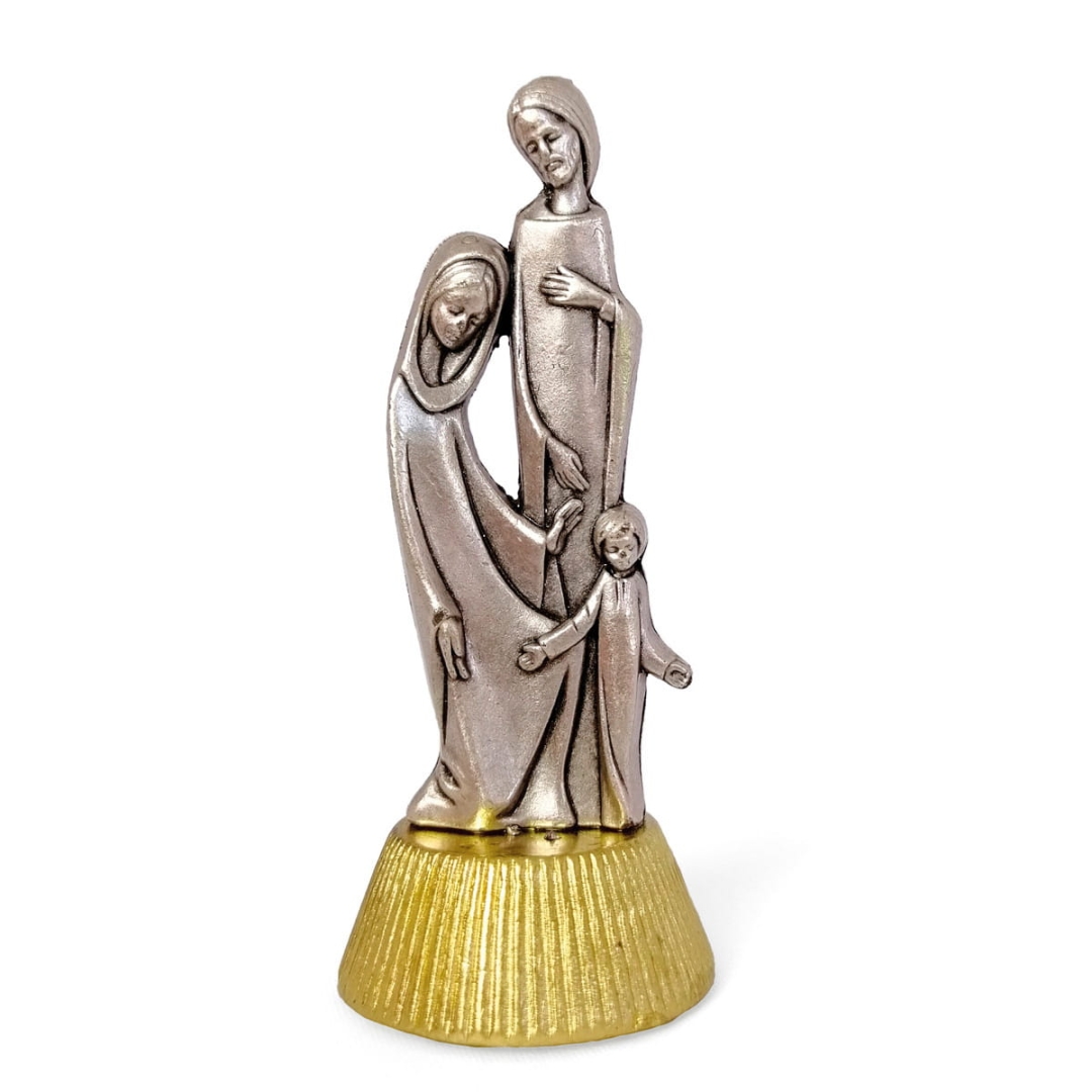 Figurka metalowa przylepiec Św. Rodzina 6 cm