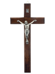 Krzyż drewniany ciemny 20,5 cm