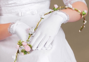 Rękawiczki komunijne 