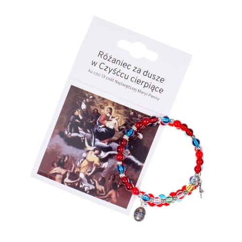 Bransoletka różaniec za dusze w czyśćcu  