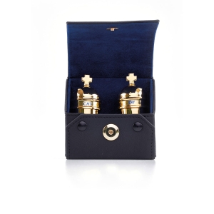 Pojemniki na oleje CAT INF w etui skórzanym 2x20ml 