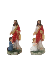 Dekoracja Komunijna figurka Chłopiec z Jezusem 13 cm