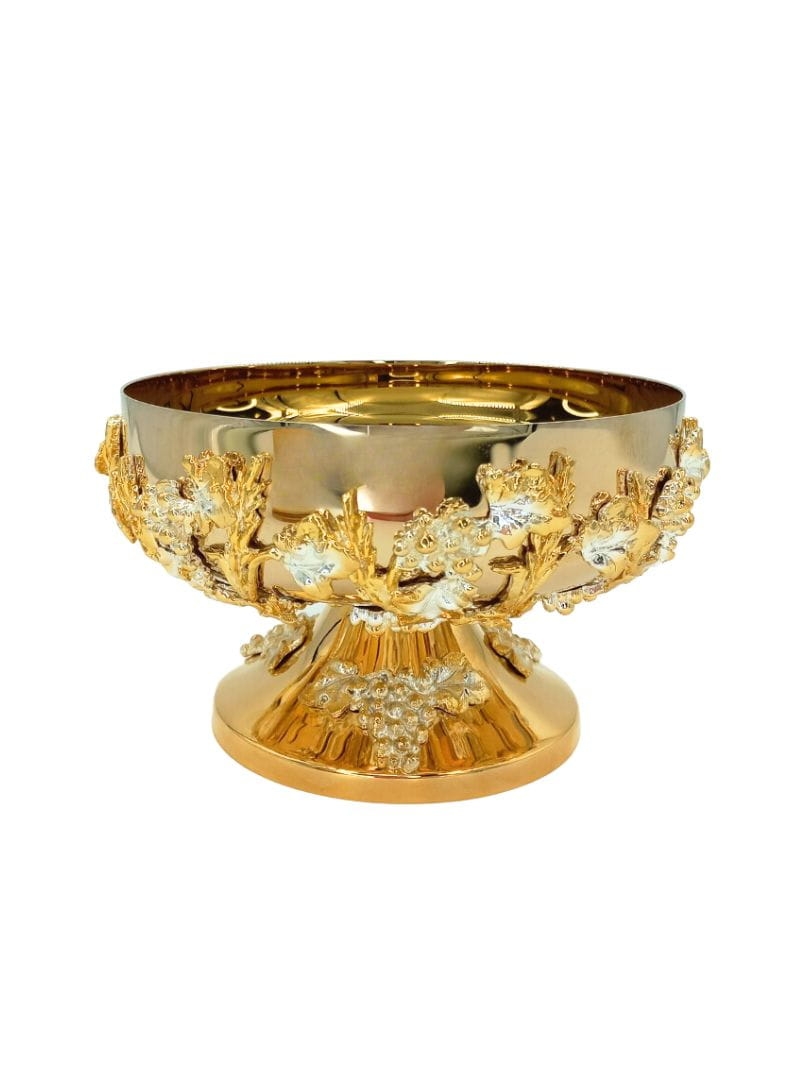 Patena do koncelebry złocona wys. 10 cm średn. 16cm polska
