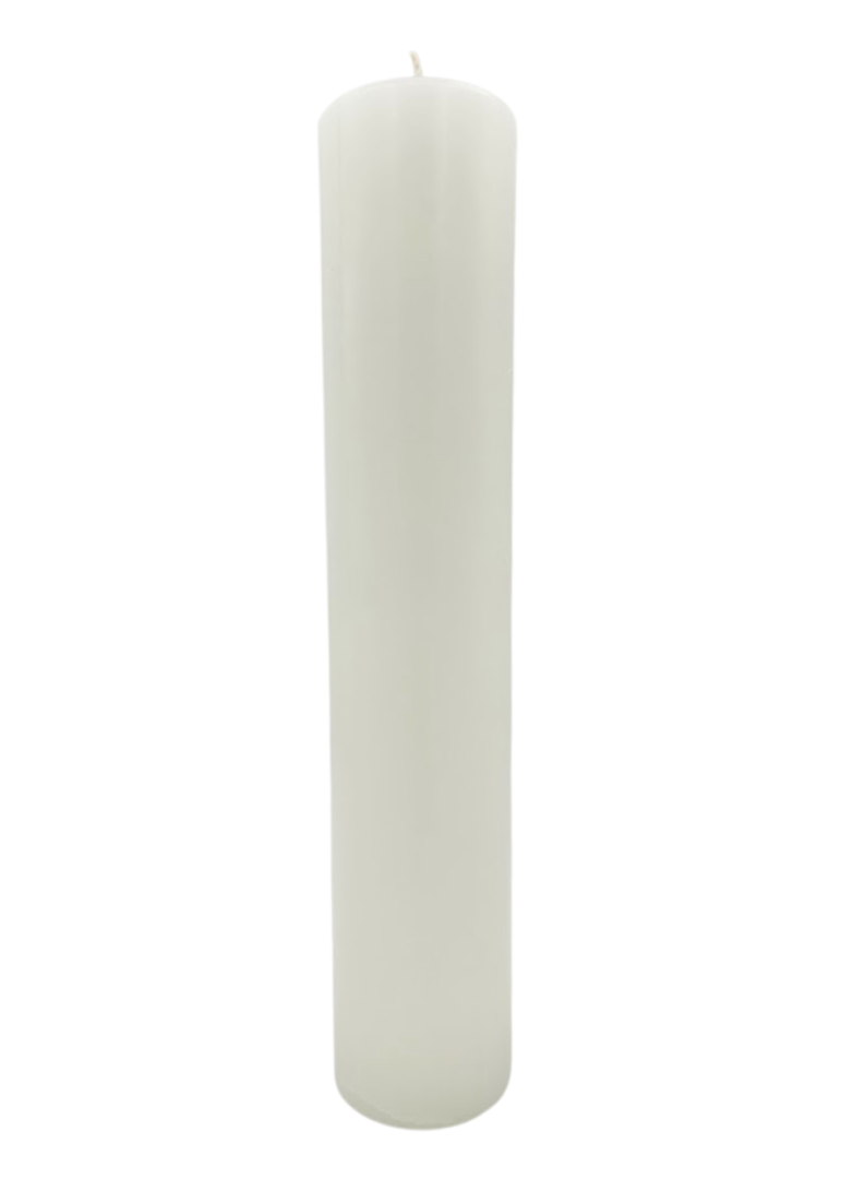 Świeca biała gładka 33 x 6,5 cm 1kg