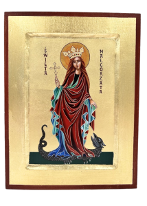 Ikona bizantyjska św. Małgorzata 24 x 18 cm