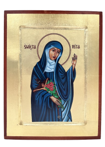 Ikona bizantyjska św. Rita 24 x 18 cm