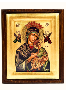 Ikona grecka MB Nieustającej Pomocy 18x22 cm