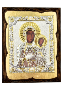 Ikona grecka z certyfikatem MB Częstochowska  15x12cm