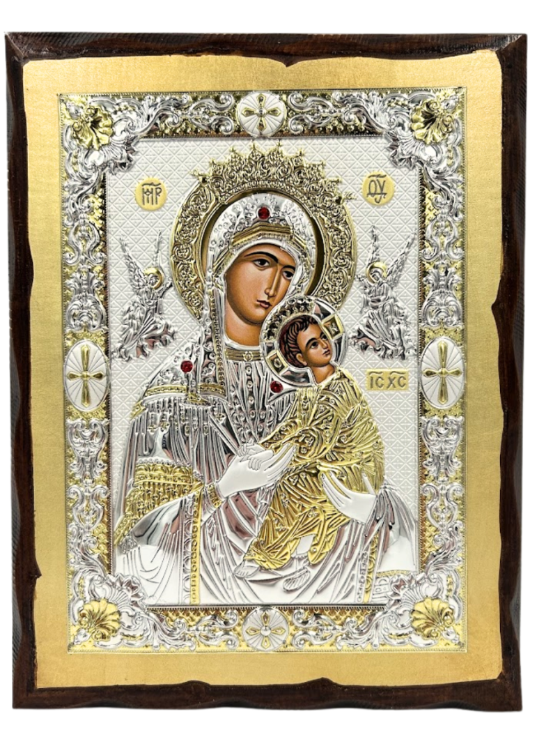 Ikona grecka z certyfikatem MB Nieustającej Pomocy 27x21cm
