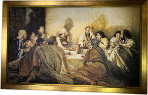 Obraz Ostatnia Wieczerza płótno r. drewniana 78 x 58 cm 