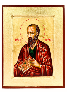 Ikona bizantyjska święty Paweł 24 x 18 cm