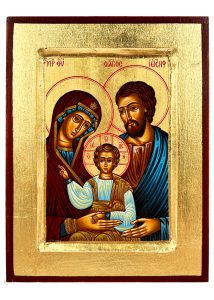 Ikona bizantyjska Święta Rodzina klasyczna 24 x 18 cm