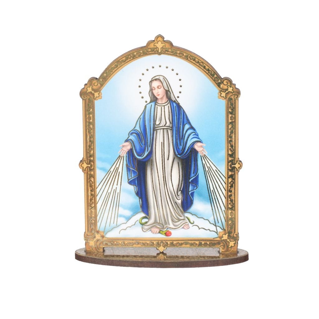 Obrazek stojący Matka Boża Niepokalana 10x7cm